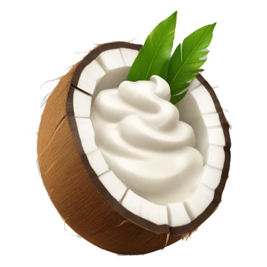 Coconut cream sticker