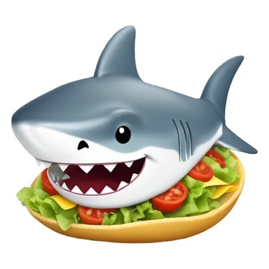 Taco shark sticker