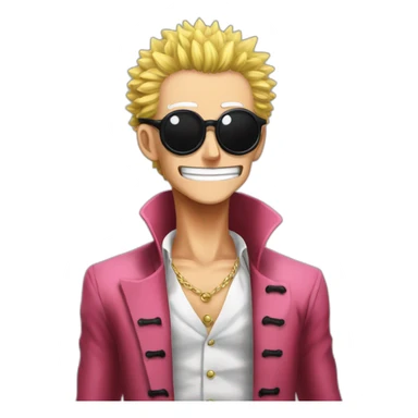 Doflamingo embrasse Napoléon sticker