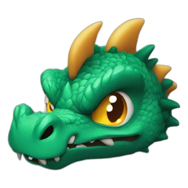 Angry dragon sticker