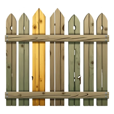 garden fence comic sticker