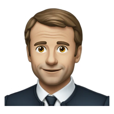 Macron en calvisi sticker
