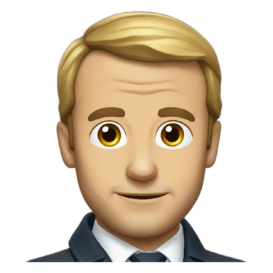 Macron qui saute sticker