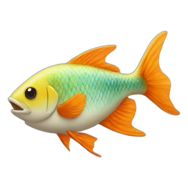 Poisson volant sticker