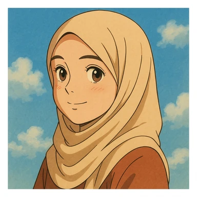 Profile picture muslim girl sticker