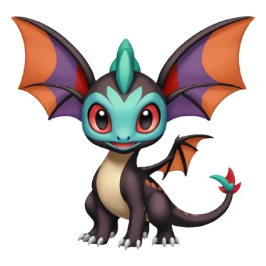 Meloetta-Noivern-Stitch-Toothless-Fakémon-creature-hybrid sticker