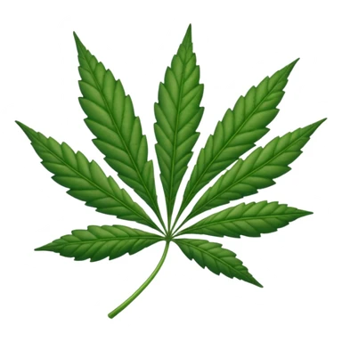 weed leaf sticker