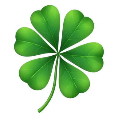 Make a Emoji of five leaf clover only not the lipstick only the 5 leaf clover sticker