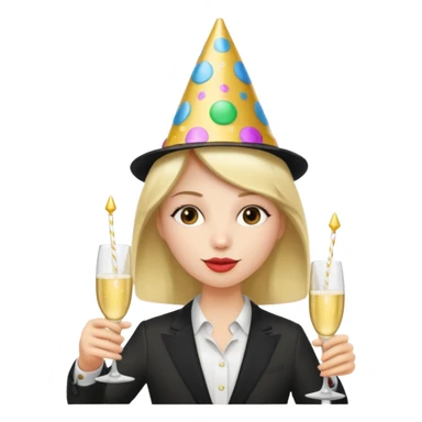 having a party sticker