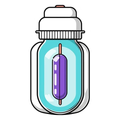 Medical capsule with protective shield sticker