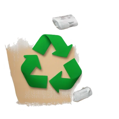 paper recycling plant sticker