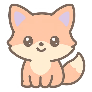 little fox sticker