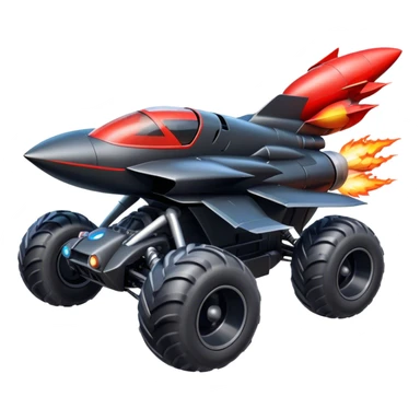 ATV QUAD batmobile rocket at take-off in fire france ! sticker