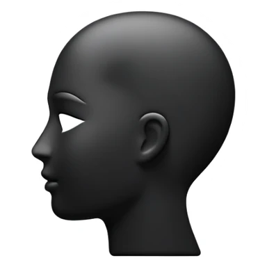 user silhouette icon 3D sticker