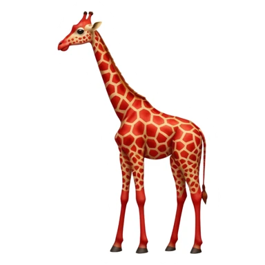 red giraffe sticker
