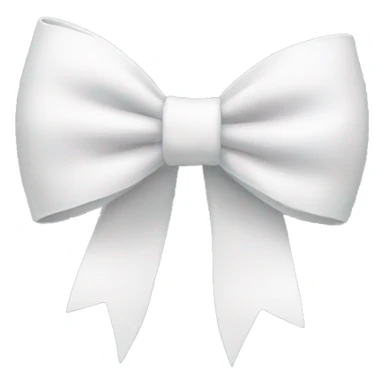 white bow sticker