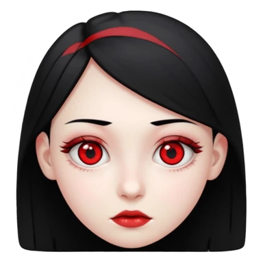 Crea un emoji kn la vibra de un drogado haz la wuea k te pido ph wn oe la cara normal noma blanca kn los ojos rojos y k estén hachicados igual k los chinos k sea joven y kn el pelo negro mira k las pupilas sean negras pero k tenga los glóbulos rojos  sticker