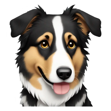 German shepherd cross border collie cross breed sticker