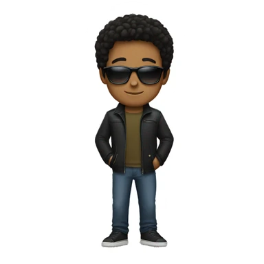 a boy with dark hair and ray bans  sticker