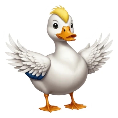 Duck with a six pack  sticker