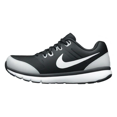 black nike running shoes sticker