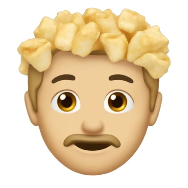 Cabeza palomitas en la cabeza sticker