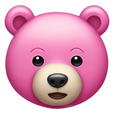 pink stuffed bear sticker