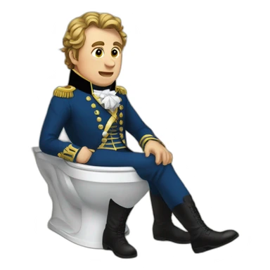Napoléon in toilet sticker
