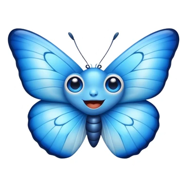 Cinematic Realistic Comical Blue Butterfly Portrait Emoji, Head tilted dramatically with an exaggeratedly amused expression, featuring striking, vividly detailed sapphire wings with playful, intricate patterns and wide, expressive eyes brimming with humorous disbelief, rendered with lifelike clarity and vibrant natural hues, high shine, dramatic yet playful, styled with an air of cheeky floral mischief, soft glowing outline, capturing the essence of a spirited and over‐the‐top blue butterfly that looks ready to flutter its way into viral fame! sticker