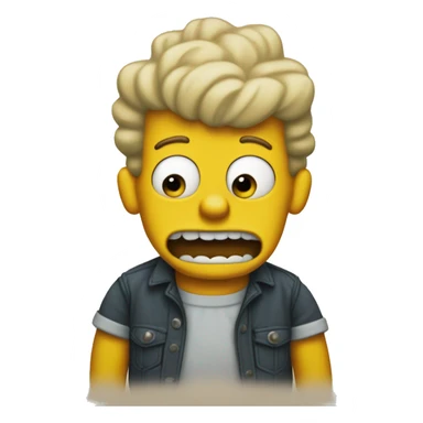 bart simpson saying ay caramba sticker