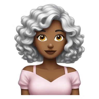 superstar girl sticker