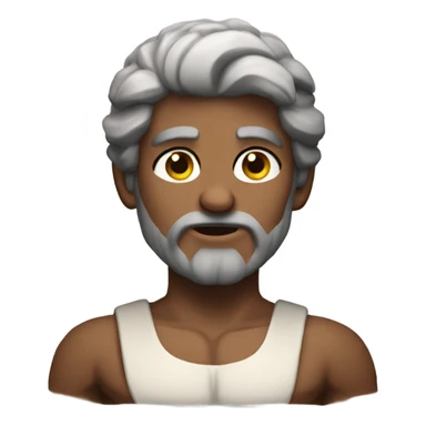 A greek God with muscles sticker