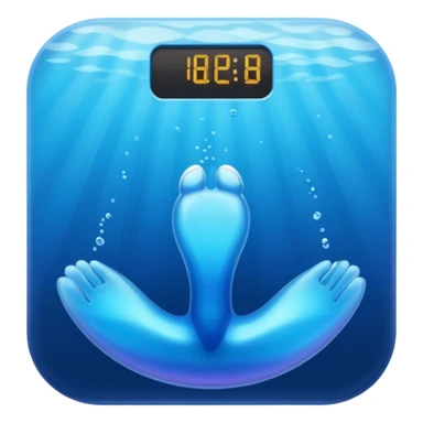 blue body scale sticker