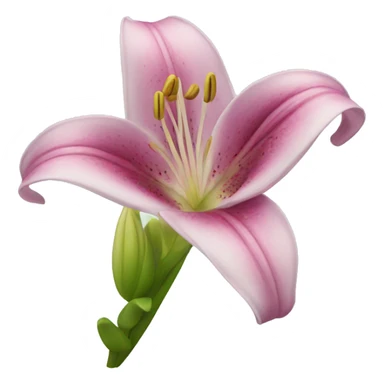lily flower sticker