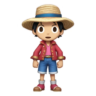 Luffy Kirby sticker