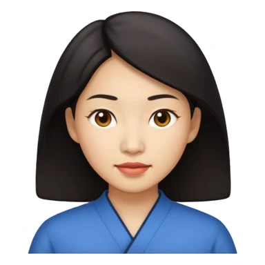 asian woamn, mid 30's sticker