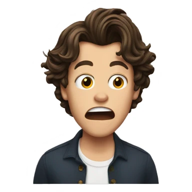 Harry Styles surprised sticker