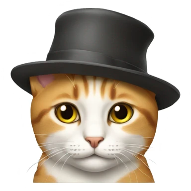 cat with stupid hat sticker