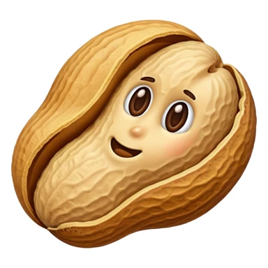 a Peanut with detail sticker