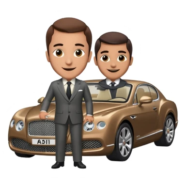 Abid abedi as Principalwith his Bentley sticker
