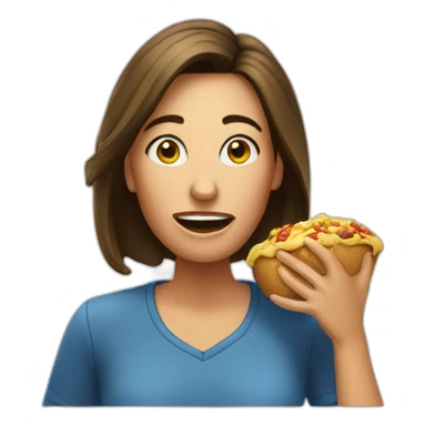 Woman-eating-jeff-probst sticker