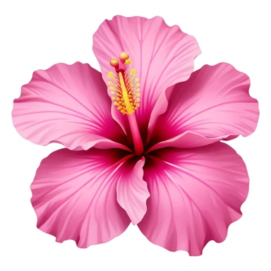 hibiscus flower pink sticker