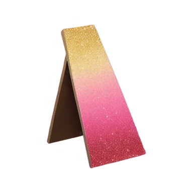 Pink ombre guillotine with glitter sticker