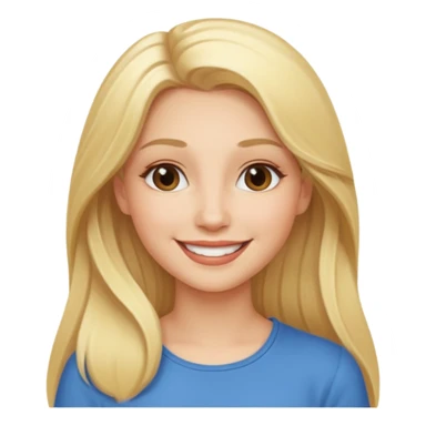 queen-in-game-of-throne, long blonde, smile sticker