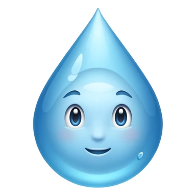 Gota de agua color blanco white sticker