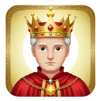 Tarot Card with the emperor on it  sticker