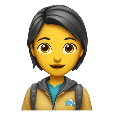 Chica estudiante sticker