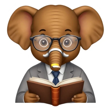 elefante academico sticker