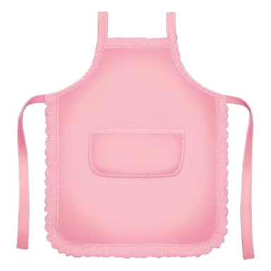 Pink pastel apron without human sticker