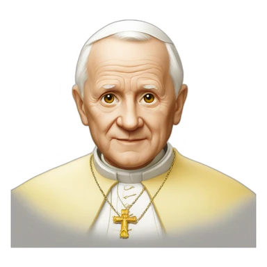 john-paul-ii-yellow-skin sticker